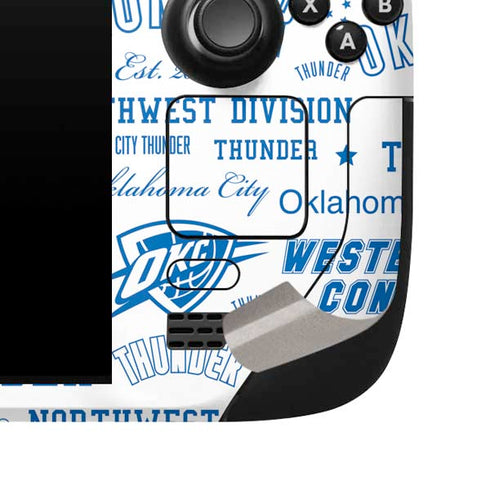 NBA Oklahoma City Thunder Historic Blast Steam Deck Handheld Gaming Computer Skin
