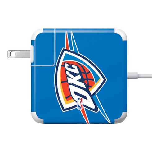 NBA Oklahoma City Thunder Large Logo 85W Power Adapter (15 and 17 inch MacBook Pro Charger) Skin
