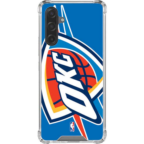 NBA Oklahoma City Thunder Large Logo Galaxy A17 Clear Case