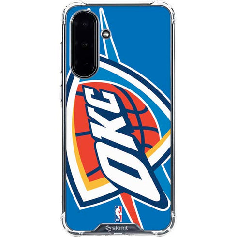NBA Oklahoma City Thunder Large Logo Galaxy A36 5G Clear Case
