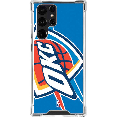 NBA Oklahoma City Thunder Large Logo Galaxy S23 Ultra Clear Case