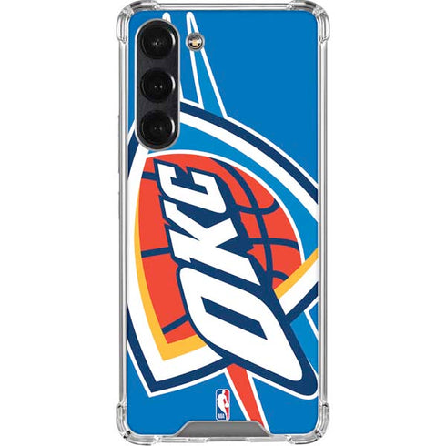 NBA Oklahoma City Thunder Large Logo Galaxy S24 FE Clear Case