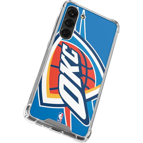 NBA Oklahoma City Thunder Large Logo Galaxy S24 FE Clear Case