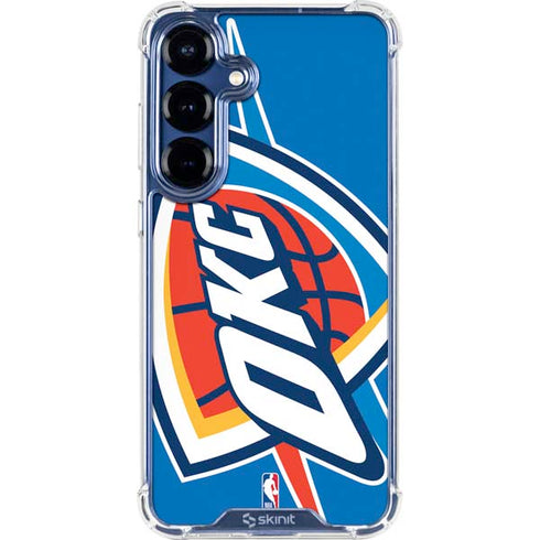 NBA Oklahoma City Thunder Large Logo Galaxy S25 FE Clear Case