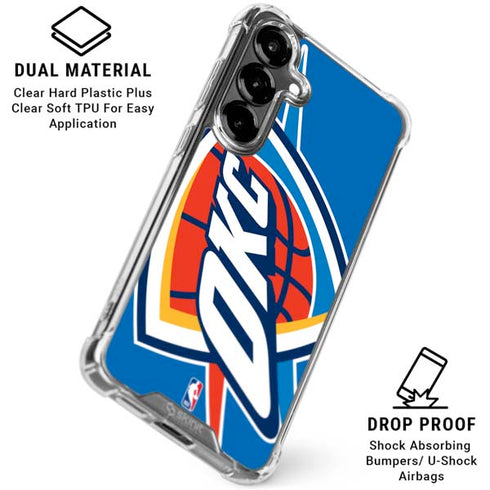 NBA Oklahoma City Thunder Large Logo Galaxy S26 Plus Clear Case