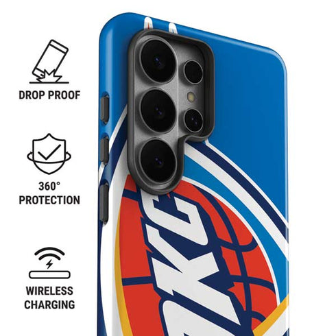 NBA Oklahoma City Thunder Large Logo Galaxy S26 Ultra Impact Case