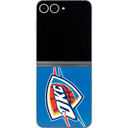 NBA Oklahoma City Thunder Large Logo Galaxy Z Flip6 Skin