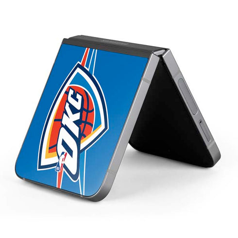 NBA Oklahoma City Thunder Large Logo Galaxy Z Flip6 Skin