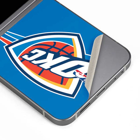 NBA Oklahoma City Thunder Large Logo Galaxy Z Flip6 Skin