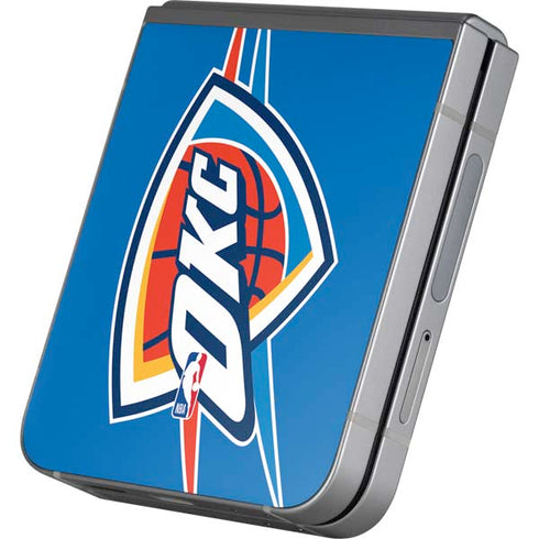 NBA Oklahoma City Thunder Large Logo Galaxy Z Flip6 Skin