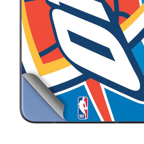 NBA Oklahoma City Thunder Large Logo Galaxy Z Fold5 5G Skin