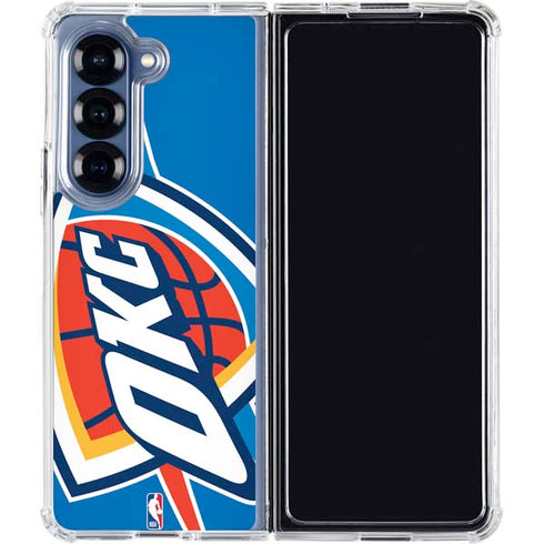 NBA Oklahoma City Thunder Large Logo Galaxy Z Fold6 Clear Case