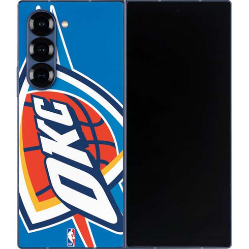 NBA Oklahoma City Thunder Large Logo Galaxy Z Fold6 Skin