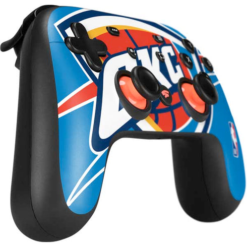 NBA Oklahoma City Thunder Large Logo Google Stadia Controller Skin