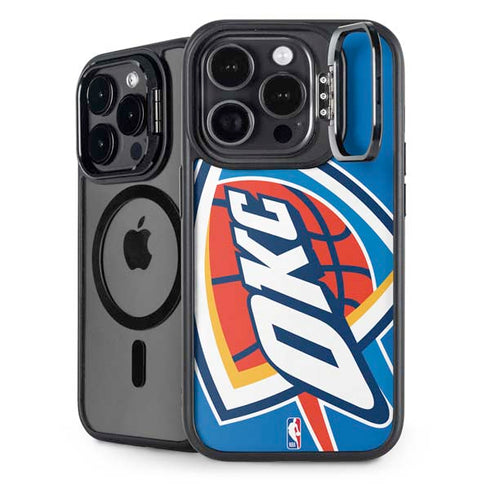 NBA Oklahoma City Thunder Large Logo iPhone 14 Pro Max Kickstand Case