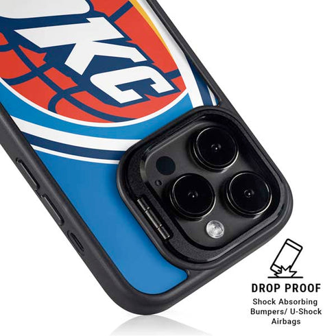 NBA Oklahoma City Thunder Large Logo iPhone 14 Pro Max Kickstand Case