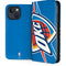 NBA Oklahoma City Thunder Large Logo iPhone 15 Plus Folio Case
