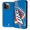 NBA Oklahoma City Thunder Large Logo iPhone 15 Pro Max Folio Case