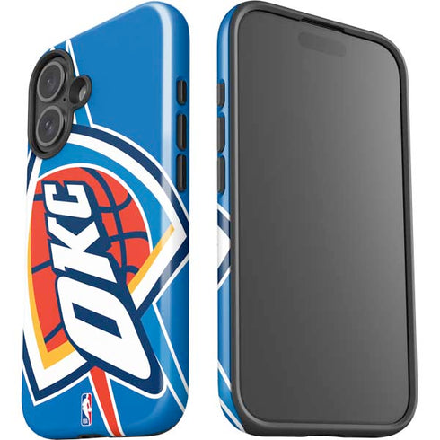 NBA Oklahoma City Thunder Large Logo iPhone 16 Impact Case