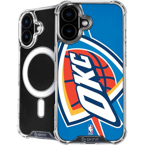 NBA Oklahoma City Thunder Large Logo iPhone 16 MagSafe Case