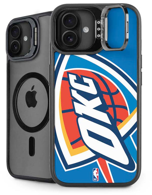 NBA Oklahoma City Thunder Large Logo iPhone 16 Plus Kickstand Case