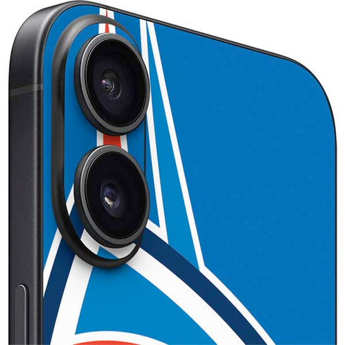 NBA Oklahoma City Thunder Large Logo iPhone 16 Plus Skin