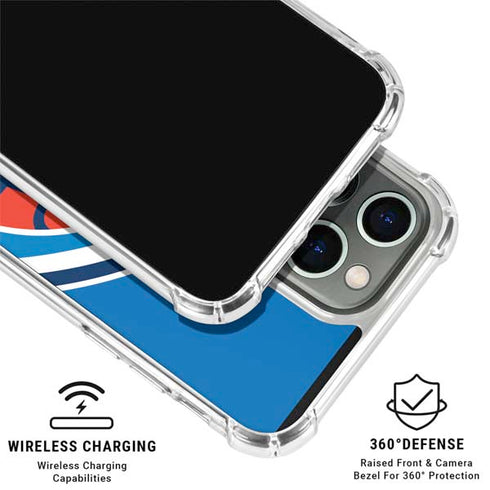NBA Oklahoma City Thunder Large Logo iPhone 16 Pro Clear Case