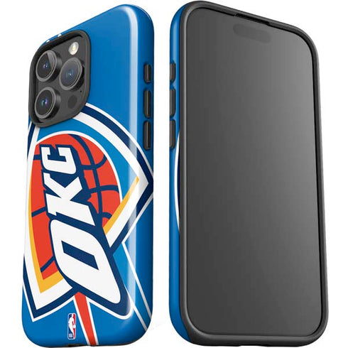 NBA Oklahoma City Thunder Large Logo iPhone 16 Pro Impact Case