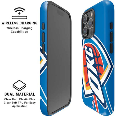 NBA Oklahoma City Thunder Large Logo iPhone 16 Pro Magsafe Impact Case