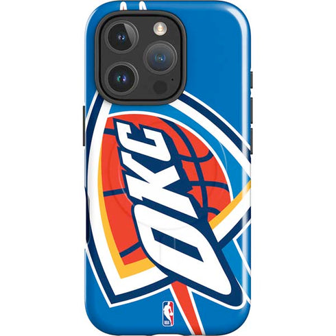 NBA Oklahoma City Thunder Large Logo iPhone 16 Pro Max Magsafe Impact Case