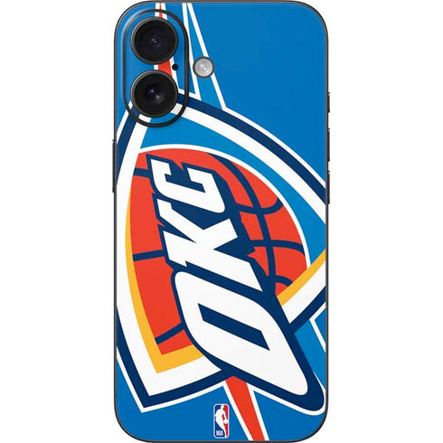 NBA Oklahoma City Thunder Large Logo iPhone 16 Skin