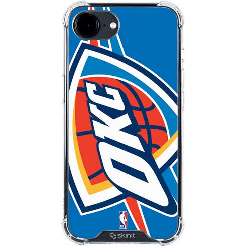 NBA Oklahoma City Thunder Large Logo iPhone 16e Clear Case