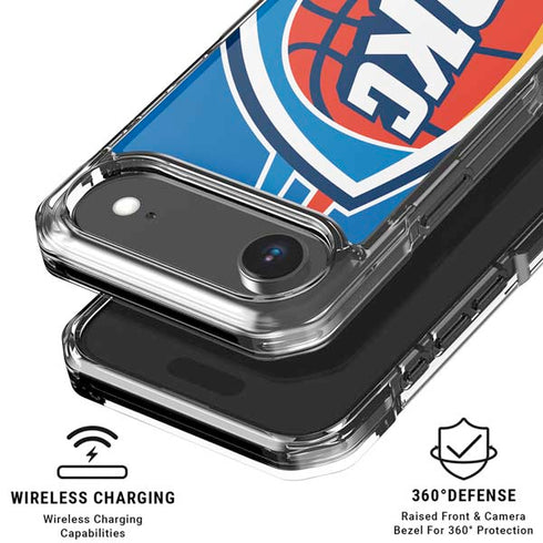 NBA Oklahoma City Thunder Large Logo iPhone 17 Air Clear Case