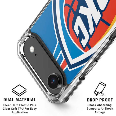 NBA Oklahoma City Thunder Large Logo iPhone 17 Air Clear Case