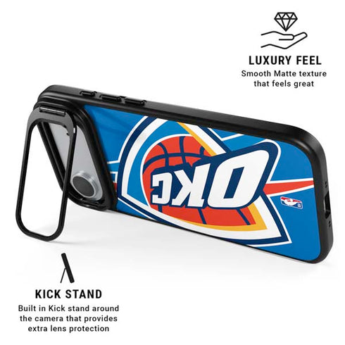NBA Oklahoma City Thunder Large Logo iPhone 17 Air Kickstand Case