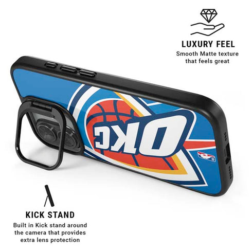 NBA Oklahoma City Thunder Large Logo iPhone 17 Kickstand Case