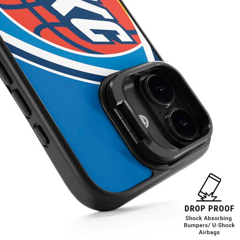 NBA Oklahoma City Thunder Large Logo iPhone 17 Kickstand Case