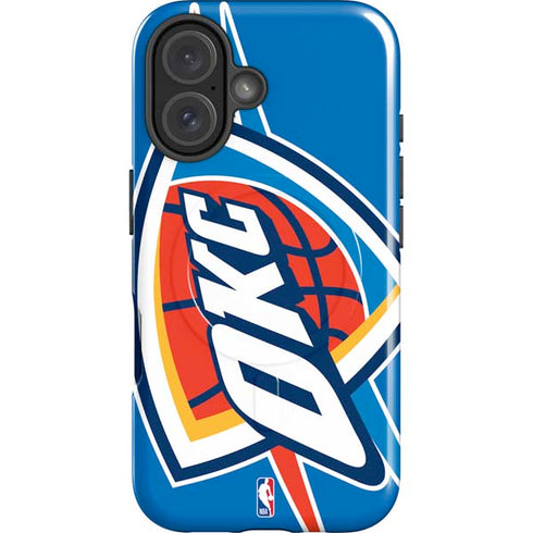 NBA Oklahoma City Thunder Large Logo iPhone 17 Magsafe Impact Case