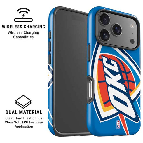 NBA Oklahoma City Thunder Large Logo iPhone 17 Pro Magsafe Impact Case