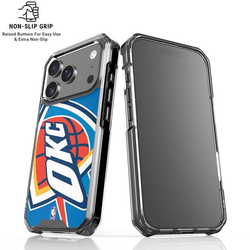 NBA Oklahoma City Thunder Large Logo iPhone 17 Pro Max Clear Case