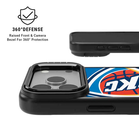 NBA Oklahoma City Thunder Large Logo iPhone 17 Pro Max Kickstand Case