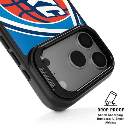 NBA Oklahoma City Thunder Large Logo iPhone 17 Pro Max Kickstand Case
