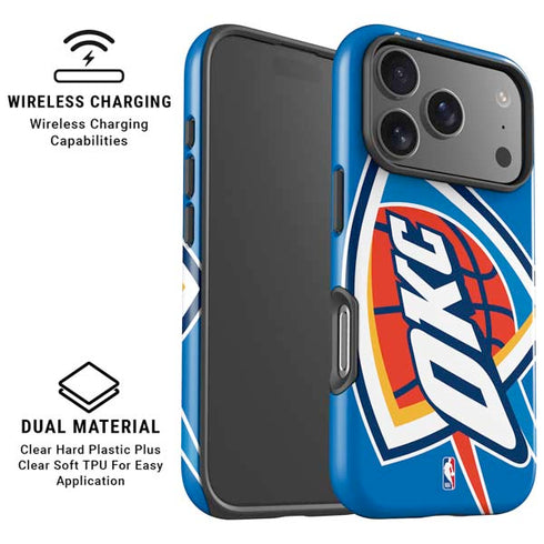 NBA Oklahoma City Thunder Large Logo iPhone 17 Pro Max Magsafe Impact Case