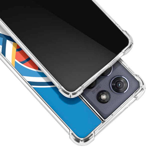 NBA Oklahoma City Thunder Large Logo Moto G 5G (2025) Clear Case