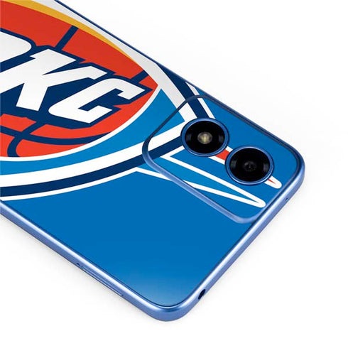 NBA Oklahoma City Thunder Large Logo Moto G Play 4G (2024) Skin