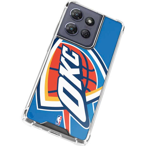 NBA Oklahoma City Thunder Large Logo Moto G Power 5G (2025) Clear Case