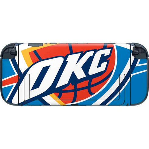 NBA Oklahoma City Thunder Large Logo Nintendo Switch 2 (2025) with Joy-Con Skin