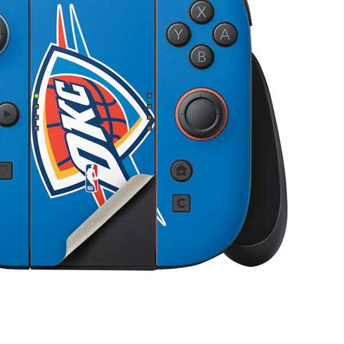NBA Oklahoma City Thunder Large Logo Nintendo Switch 2 (2025) Joy-Con Controller Skin