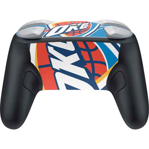 NBA Oklahoma City Thunder Large Logo Nintendo Switch 2 (2025) Pro Controller Skin
