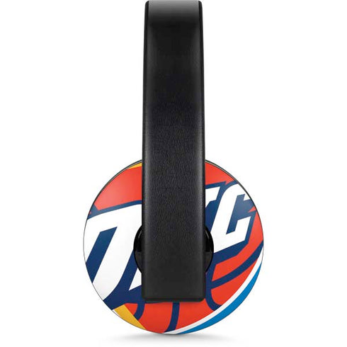 NBA Oklahoma City Thunder Large Logo PlayStation 4 Gold Wireless Headset Skin